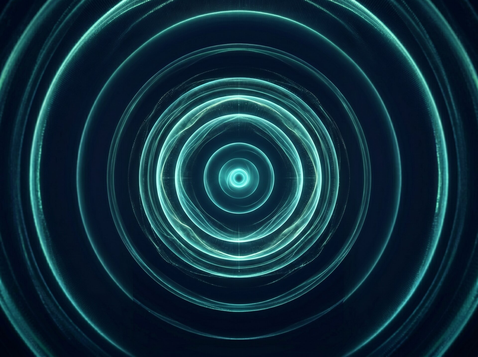 Abstrakcyjna wizualizacja fal akustycznych.